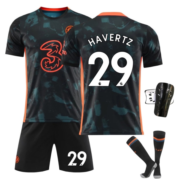 Chelsea 2nd Away Kit med sokker og verneutstyr, barn - perfekt