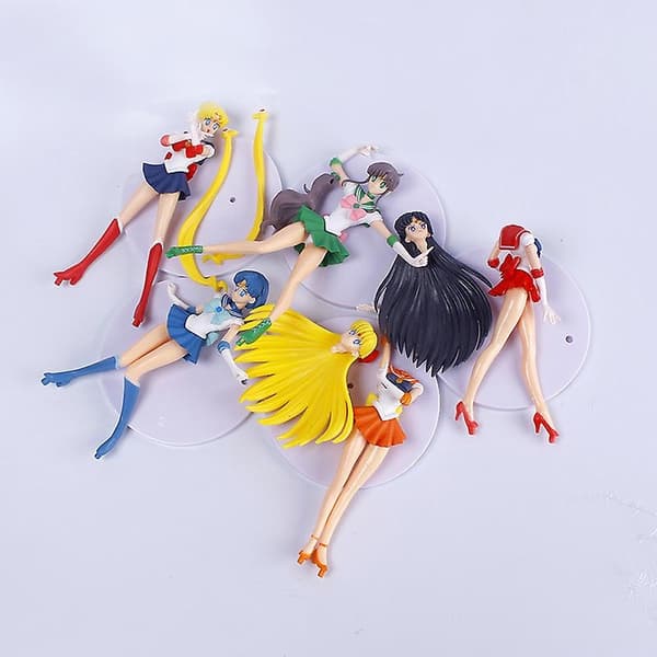 5 st/set Sailor Moon Actionfigurer Modell Leksak Anime Samling Dekoration Dockor Shytmv - Perfet