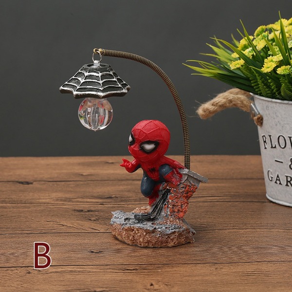 Spiderman Figur Dolls Barn Super Hero Night Light - Perfet type-B