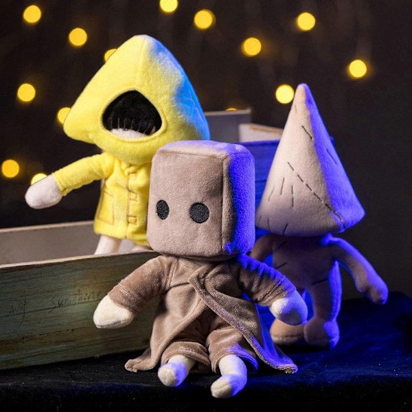 Little Nightmares 2 Plyschleksak Six Monokrom Svampman Plyschdocka Födelsedagspresent för Spelentusiaster - Perfekt Beige
