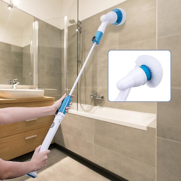 Sähköinen puhdistusharja Säädettävä vedenpitävä puhdistusaine Langaton lataus Clean Set - Perfet 3PCS Brush Head