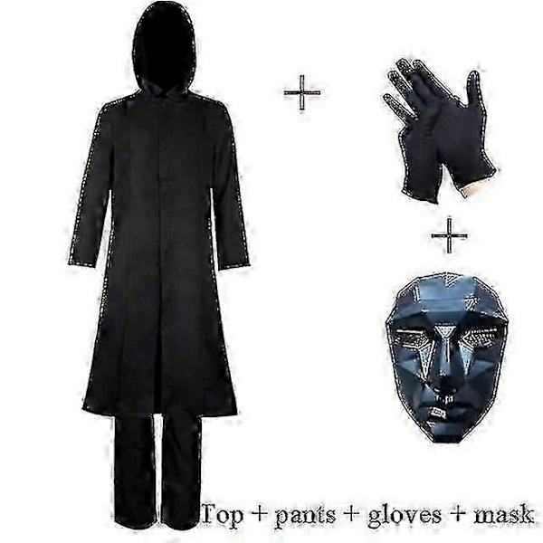 Squid Game Vuxen Stil Boss Kostym + Mask + Handskar-Perfekt Mask L