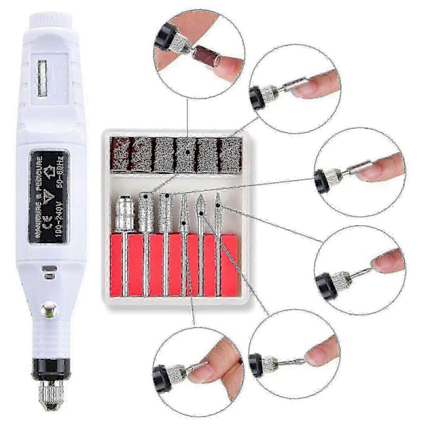 Tånagelslip för tjocka tånaglar Set Manikyr och Pedikyr Professionell Ny-Perfet White