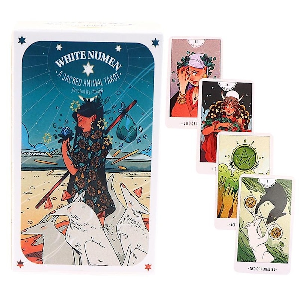 Vit Ande Tarot Spådom Divination Deck Party Underhållning Brädspel - Perfekt
