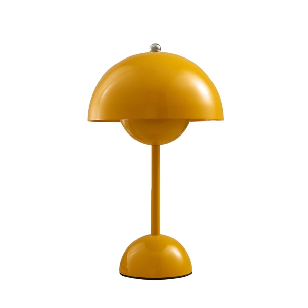 Mushroom pöytävalaisin metallinen pöytävalaisin USB liitin - Perfet yellow