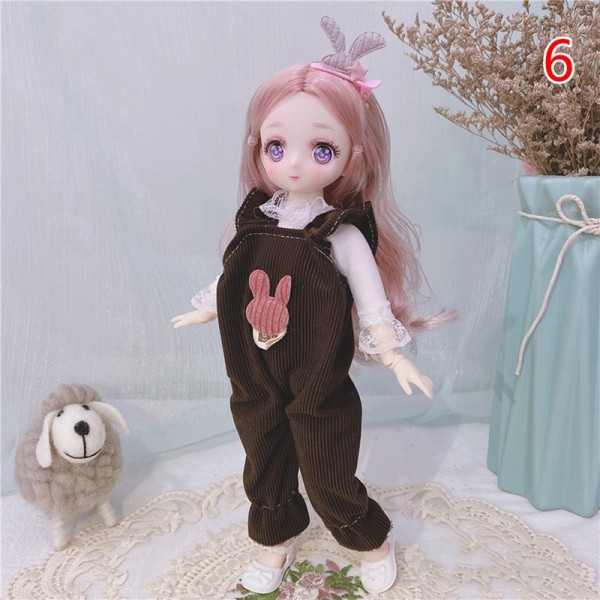 30CM Doll 20 Movable s 12 Tommers Makeup Dress Up Anime Eyes Dolls - Perfet 6
