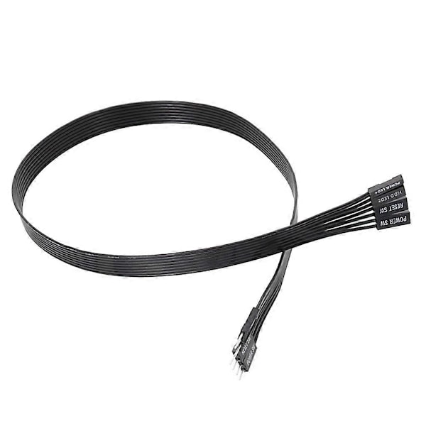 Moderkort Strøm LED + PLED + Nulstil SW Kabel 2-polet Kontakt Han til Hun Forlængerkabel - Perfekt 30CM