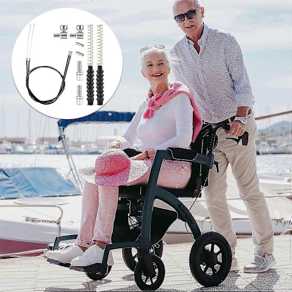 14 stk. Rollator Bremsekabel Udskiftningsdele, Walker Dele Rollator Bremsekabel - Perfekt