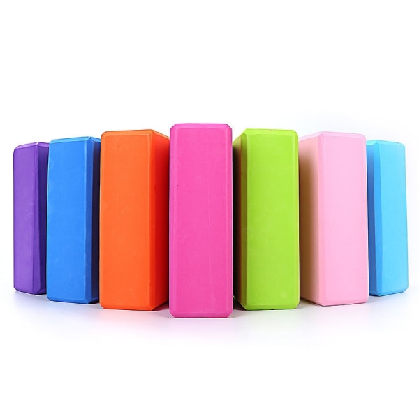 EVA Gym Blocks Skumtegelstenar Motionsträning Fitness Set Yoga Bolster Kudde Kudde Stretching Kroppsformning Hälsoträning Blue