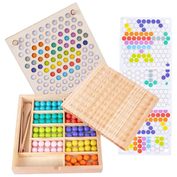 Toddler esikoulun moninpeli 90LerBeads Board Beads -peli