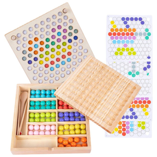 Toddler Preschool Multiplayer 90LerBeads Board Beads Game