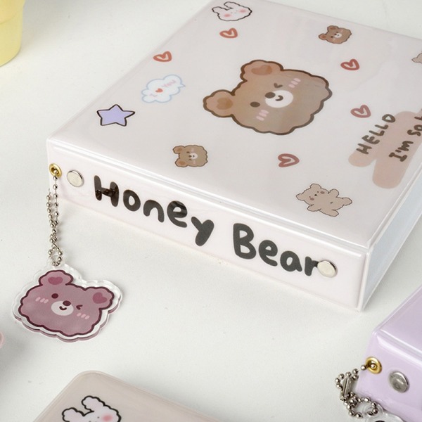 20 Kapacitet Hard CD Case Organizer Cartoon Bear - Perfet 7