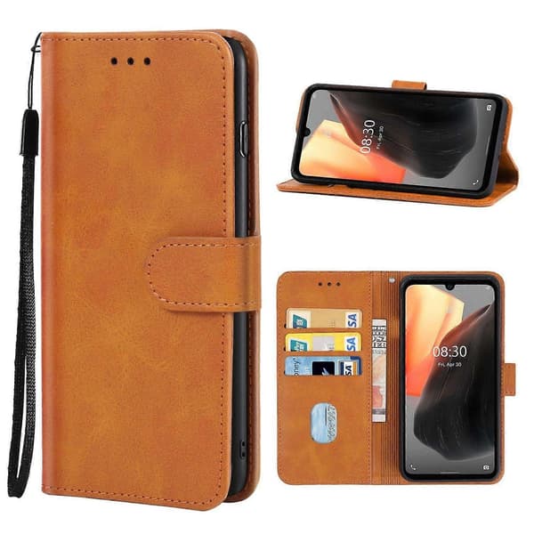 Läderfodral Kompatibelt med Ulefone Armor 8 / 8 Pro-Perfet Brown