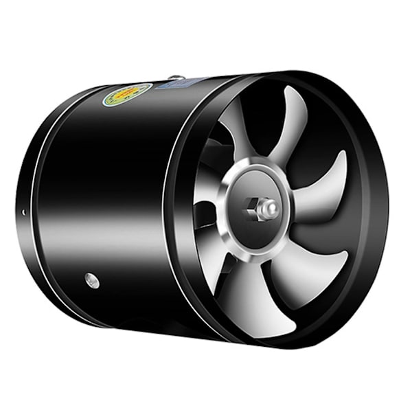 Aftrækningsventilator To-vejs Røggasudstødning Basstøjdæmpning Stabil Drift Super Sugning Stærk Vind Ventilation Tykke Blade Ensartet-Perfekt Black 4Inch