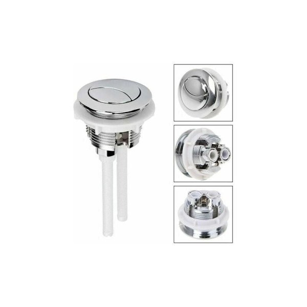 Inkluderer toiletskylleknap, 38 mm toiletskylleknap med dobbelt skyl, toiletskylleknap - Perfet