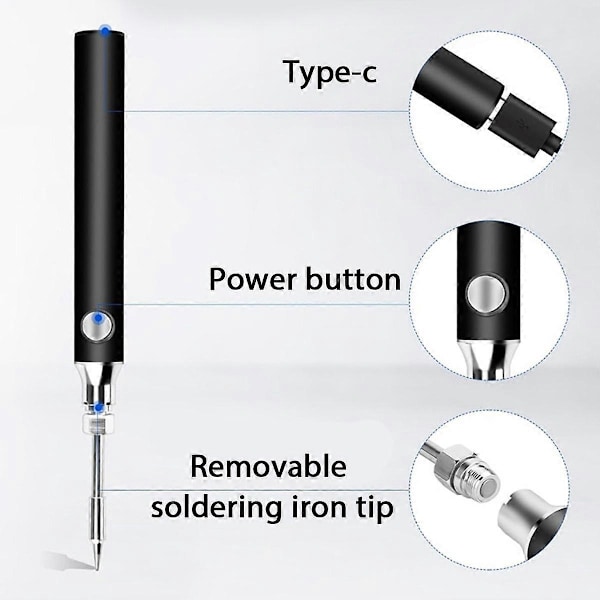Tålig Batteripenna med Snabb Uppvärmningsfunktion och Smart USB-Adapter - Perfekt
