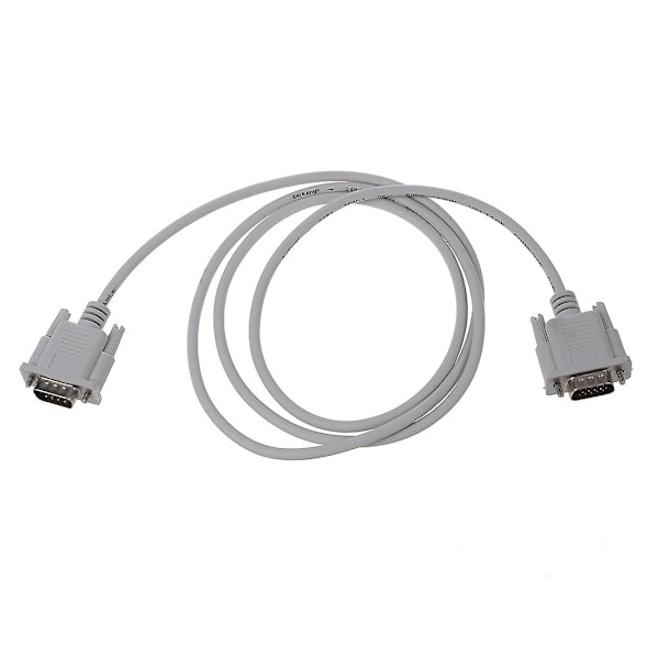 VGA DB15 Male to RS232 DB9 Pin Male Adapter Cable / Video Graphic Extension Cable (White, 1.5M)-Perfet