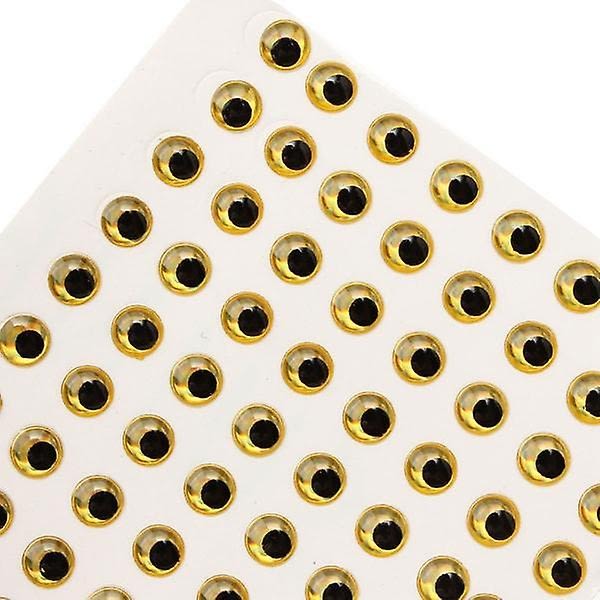 100 st 3 mm flugbindningsdrag gör 3D självhäftande ögon - Perfet