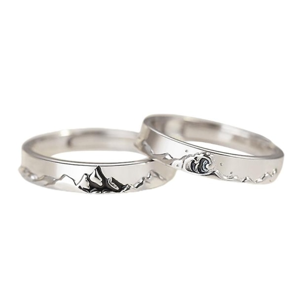 2st Ringar She Him Set Rings Mountain Sea Declaration Rings - Perfet