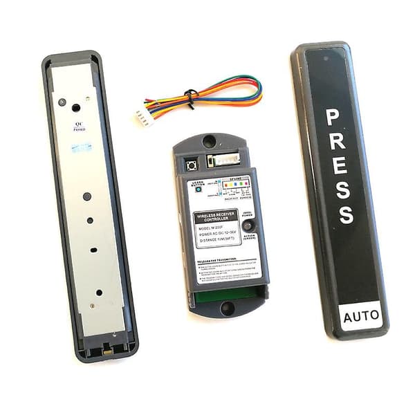 Trådløs Push Exit-knap/Berøringsknap til Automatisk Skydedørsåbner Dørlåsbolt - Perfekt 2 button kit