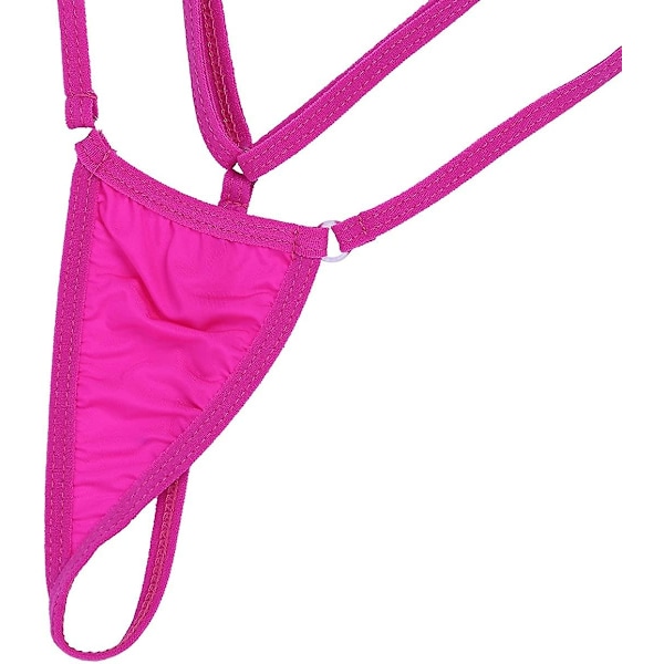 Kaise 2-delt Sexy Dame En-delt Sling Shot G-streng Ekstrem Mikro Mini Monokini Badetøy Undertøy Party Kostyme Gave-Perfekt Rose