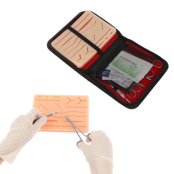 Skin Suture Practice Silikon Pad Set för Training Kit - Perfet