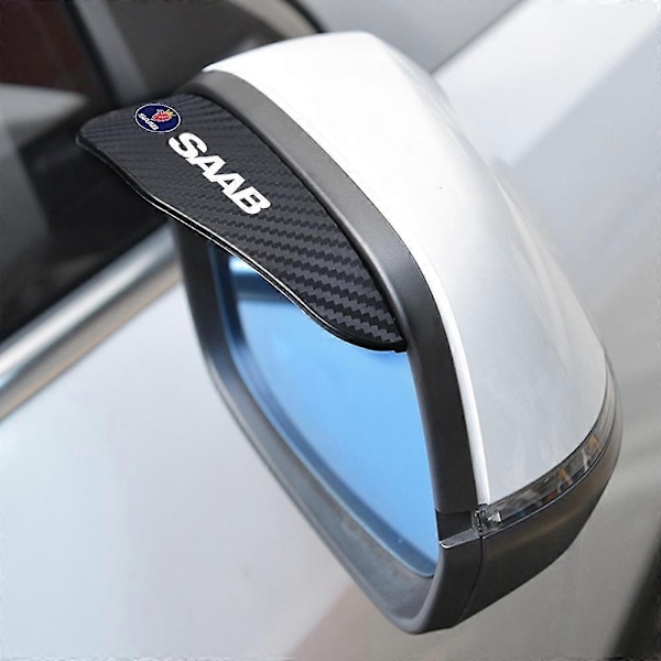 2 kpl Auton Takapesin Peilin Hiilikuitu Sateensuoja Saab 9-2X 9-3 9-5 9-7x 9-7 9-4x Auto-osat - Perfet