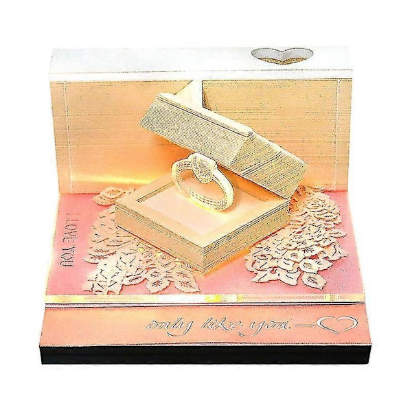 Skrivbords kalender med LED-lampor, 2024 kalender memoblock, kreativ skrivbords kalender DIY anteckningsblock, 3D konst kalender pappersutskärning - YuJia - Perfet 18