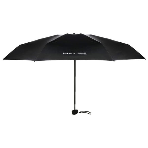 Taitettava sateenvarjo UV-suojalla Musta - Perfet