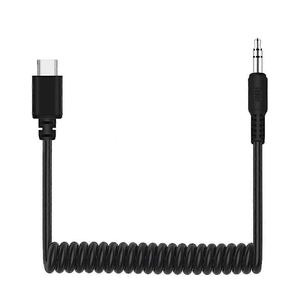 3,5 mm TRRS uros - Type-C audioadapteri, jousikierrekaapeli - Perfet