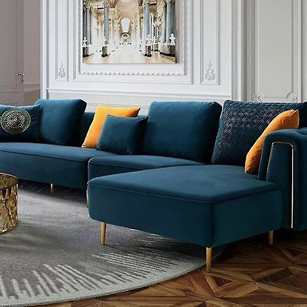 Sæt af 4 Møbelben, Tilt Sofa Ben, Bordben Skab Ben Sengeskab Metal Ben, til Kaffeborde, Skabe og Sofaer, Belastningsevne 300kg-Perfet gold black 15cm