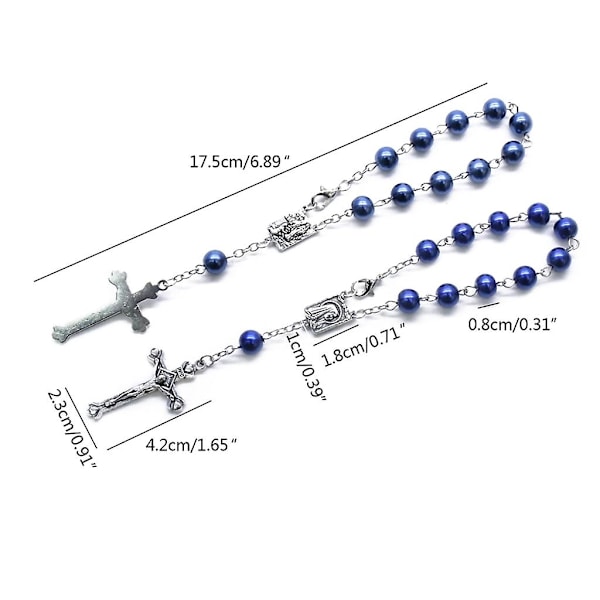 Minirosary Dopgåva 11-Pärlor Pärl Fingerrosary Bröllop Festfavorit-Perfekt 13