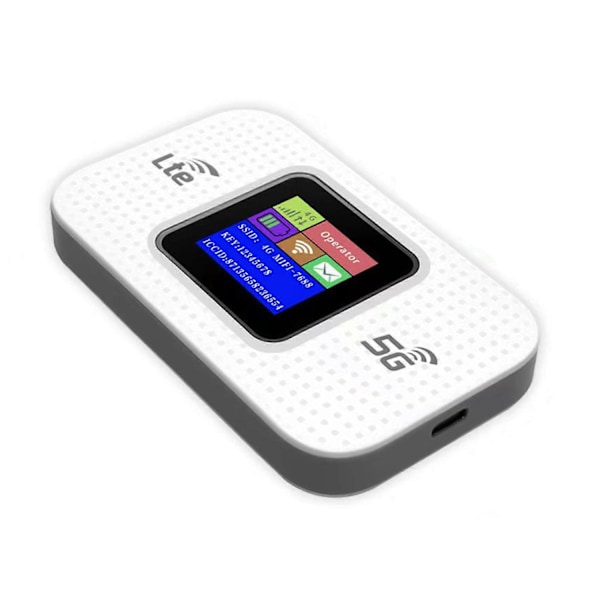 Ryooko Pro Wi-Fi Internet, Ryooko Pro WiFi, WiFi Hotspot Kompatibel med Rejse/Hjem, Højhastigheds Router, Opdeling af Op til 10 Tilsluttede Enheder - Perfekt