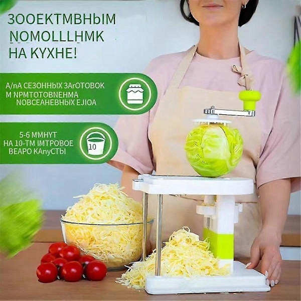 Kålhøvel Hakker Rivjern Surkål Kutter Coleslaw Rivjern - Perfekt