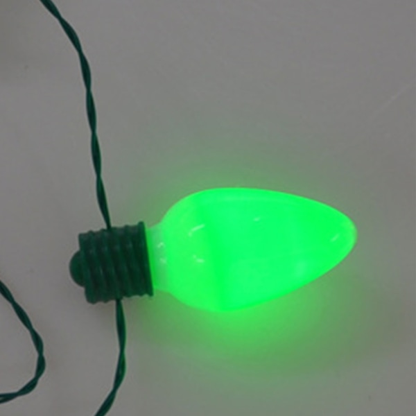 St Patrick's Day Bulb Halskjede Light Up Bulb Halskjede LED Glødende Halskjede Party Favor for nyttår Julepynt - Perfet Green