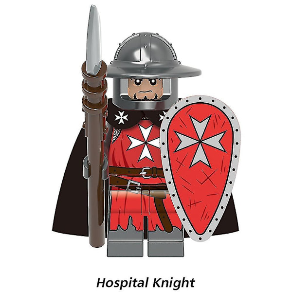 8 stk. Middelalderlige Mini Riddere Actionfigurer Soldat Byggeklodser Sæt, Samleobjekt Hær Mænd Legesæt Legetøj Dekoration Fødselsdag Gaver-Perfekt