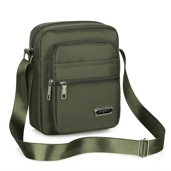 Herr Crossbody Väska Axelväska GRÖN 4 DRAKAR 4 DRAKAR Grön- Perfet green 4 zippers-4 zippers
