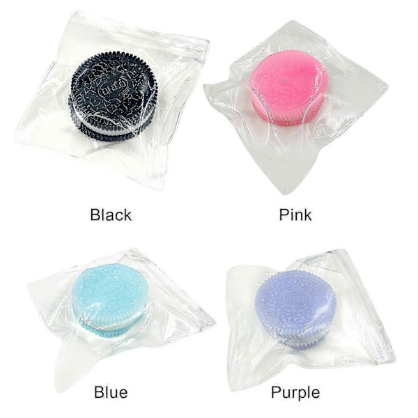 Rosa Kak-Squishy, Kex Stressleksak, Kläm Sandwich Simuleringsleksak - Perfekt Black