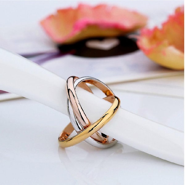 Party Women Minimalist Linked Triple Circle Sormus Korut Ystävänpäivä Lahja - Perfet 20mm