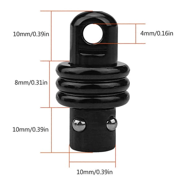 QD Adapter Vridbara Dubbar Kompatibla med QD Vridning, Enkel Installation Snabbkoppling, Stål QD Adapter Sling Dubbar 28x10mm-Perfekt