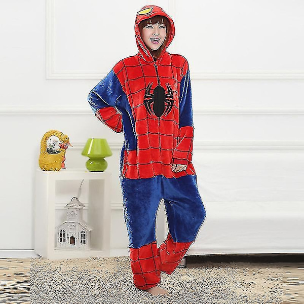 Spiderman Bodysuit Unisex Vuxen Rollspel Kostym Djur Pyjamas Bodysuit Nattkläder - Perfekt M