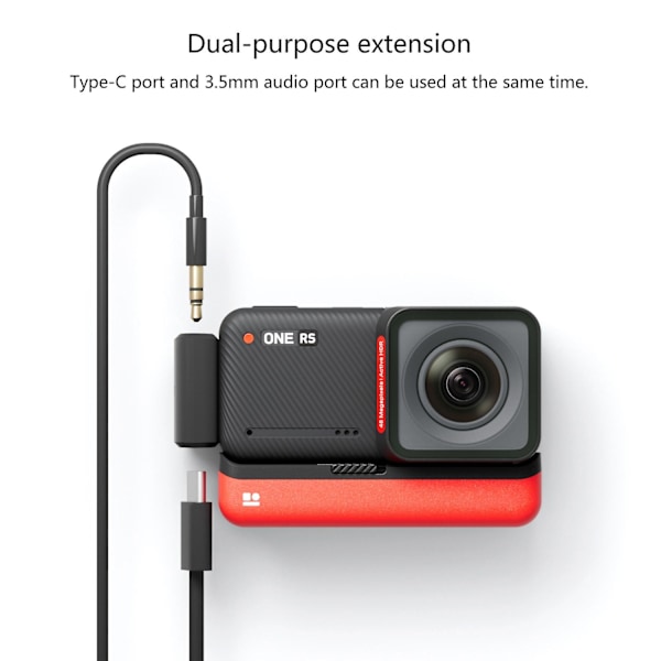 til 360 ONE RS Mikrofon Adapter Horisontal Version Action Kamera Tilbehør - Perfekt