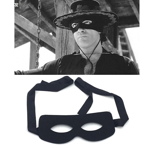4 Halloween Masker Zorro Øyemaske COS Rollespill Zorro Halvmaske - Perfekt