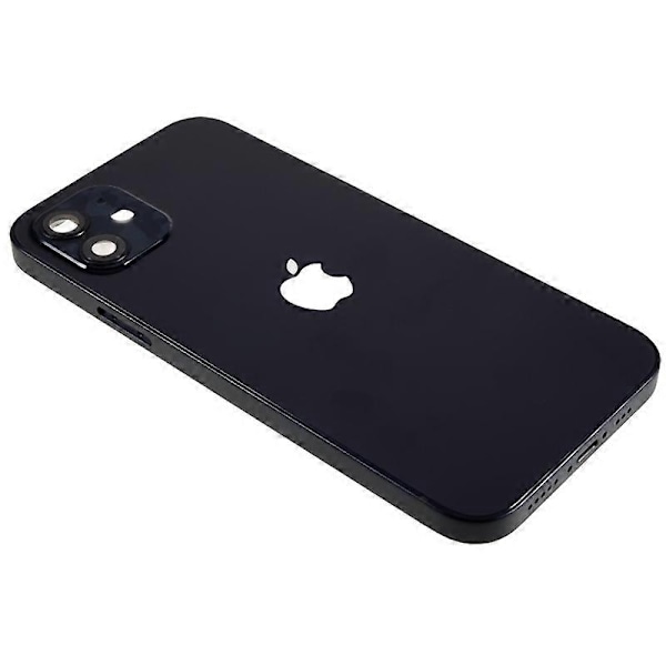 Kompatibel med iPhone 12 6.1 tommer Bak Batterideksel + Midtre Plate Ramme + Sideknapper Erstatning - Perfekt Style F