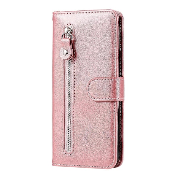 Kompatibel med OPPO Realme C11 Fashion Calf Textur Dragkedja Horisontellt Flip Läderfodral med Hållare & Kortfack & Plånbok-Perfekt