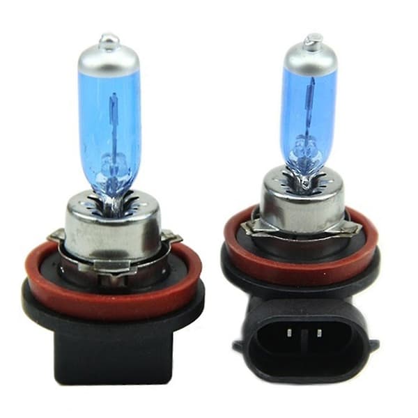 2 stk. H11 100W Xenon Halogen Forlygte Super Lys Hvid Pære-Perfekt