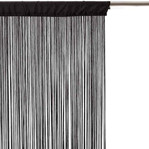 Interiørdesigner - Guopo Wire gardin 90x200cm Svart - Perfet