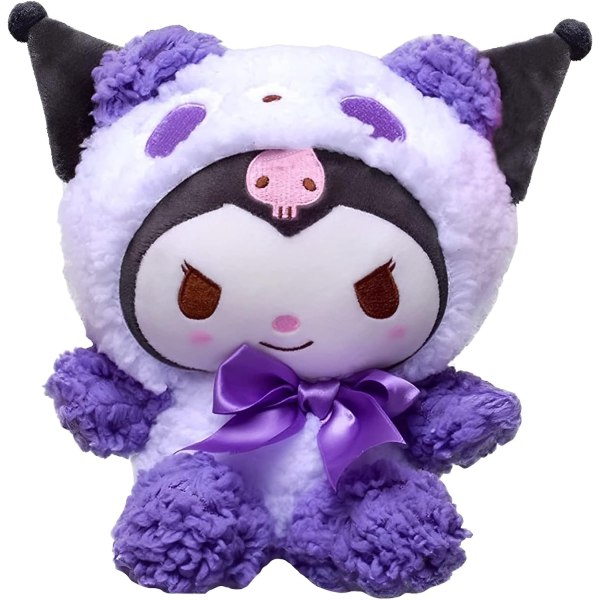 Kuromi pehmo, My Melody pehmo, 22cm Sanrio pehmo, violetti söpö Kawaii Anime Kuromi pehmolelu lasten syntymäpäivälle - Perfet