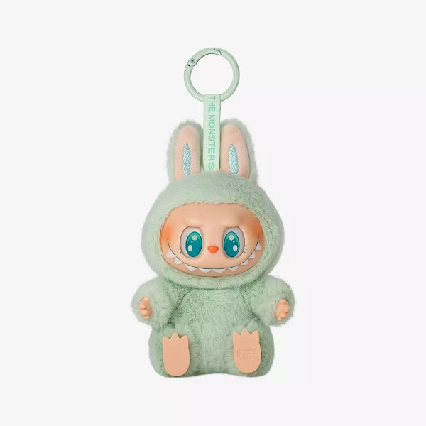 Pop Mart Rabu Monster – Spännande Macaron Plysch Nyckelring Serie (1 Blind Box, 2.0)- Perfekt Second Generation look on with eager eyes