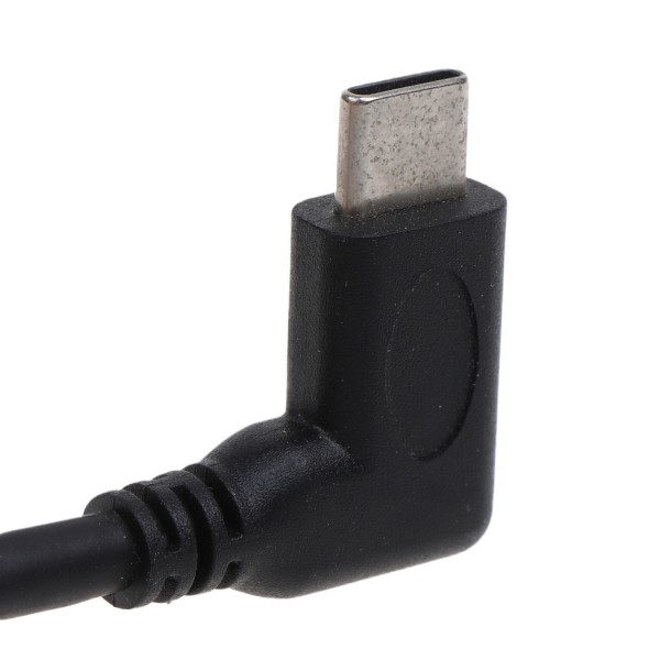 90 graders USB C-kabel 0,98 fot kort högervinkel typ C Laddare USB C till USB 3.0 Antioxidationskabel Laddningslinje - Perfet